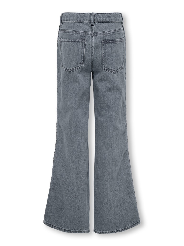 Kogjuicy Braid Wide Leg Dnm - Grey Denim