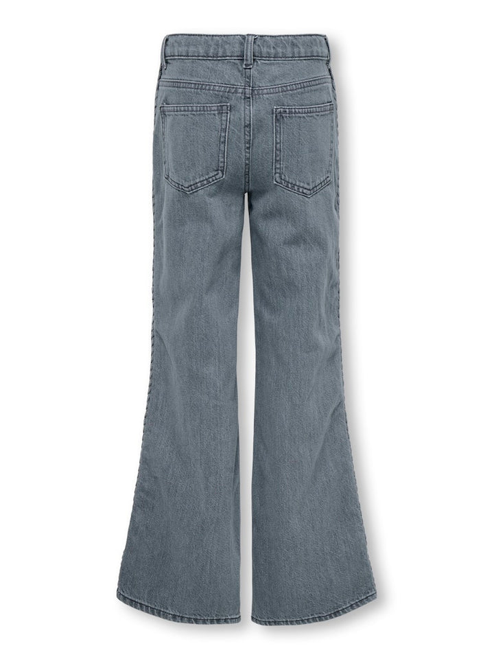 Kogjuicy Braid Wide Leg Dnm - Grey Denim