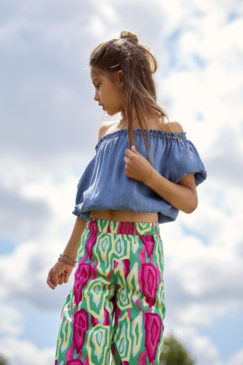 Koglino Aop Pants Ptm - Groen Dessin
