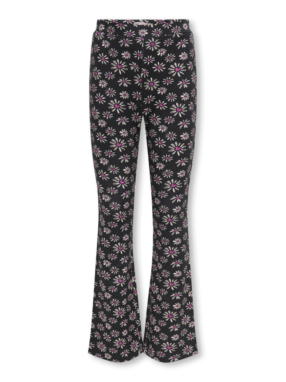 Kogpaige Flared Aop Pant Cs Pnt - Zwart Dessin