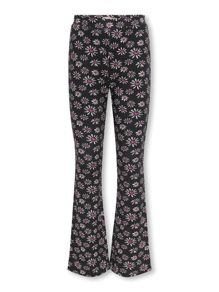 Kogpaige Flared Aop Pant Cs Pnt - Zwart Dessin
