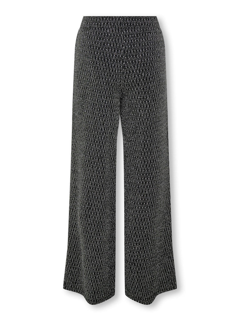 Kogqueen Glitter Pant Bf Jrs - Zwart Dessin