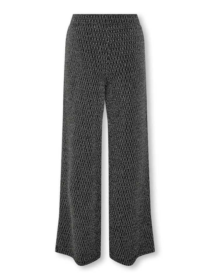 Kogqueen Glitter Pant Bf Jrs - Zwart Dessin