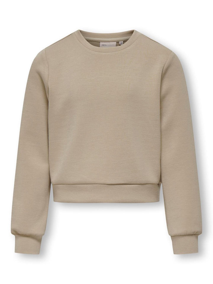 Kogmayra Ls Snie O-neck Sweater - Zand