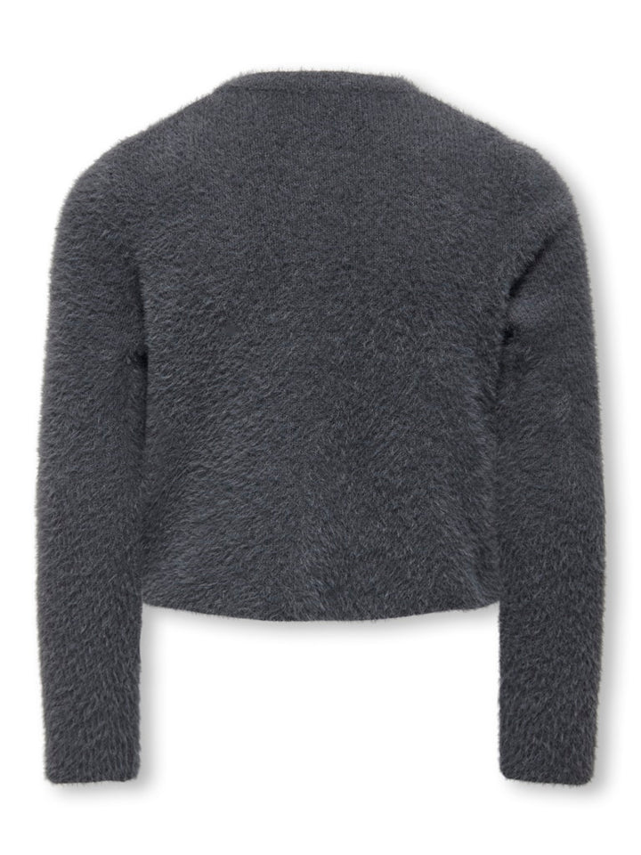 Kogpiumo Petra Pearl O-neck Car Knt Noos - Steel