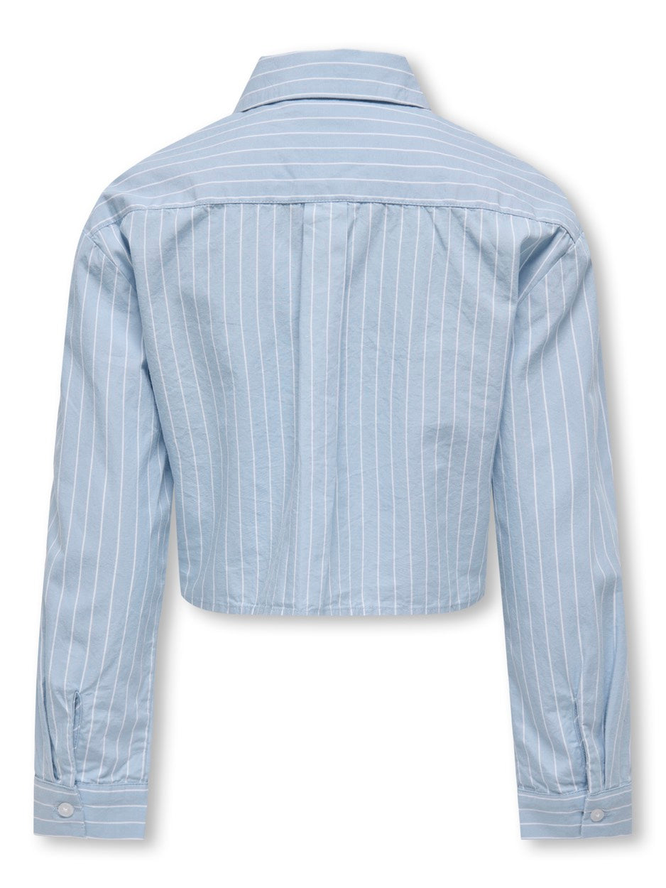 Kogetta Ls Patch Shirt Wvn - Blauw Dessin