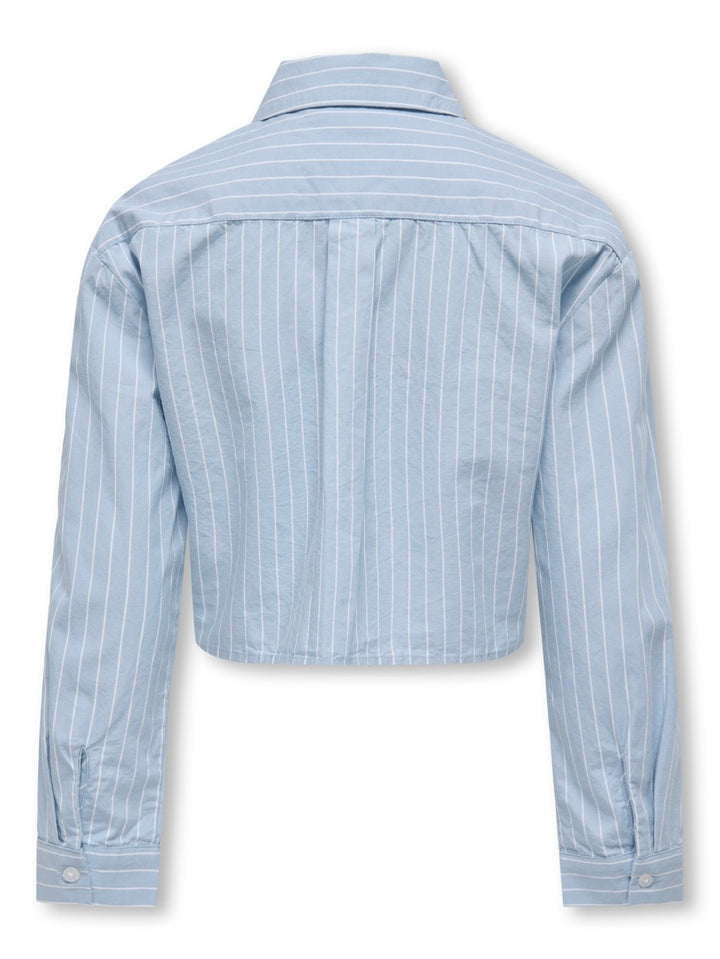 Kogetta Ls Patch Shirt Wvn - Blauw Dessin