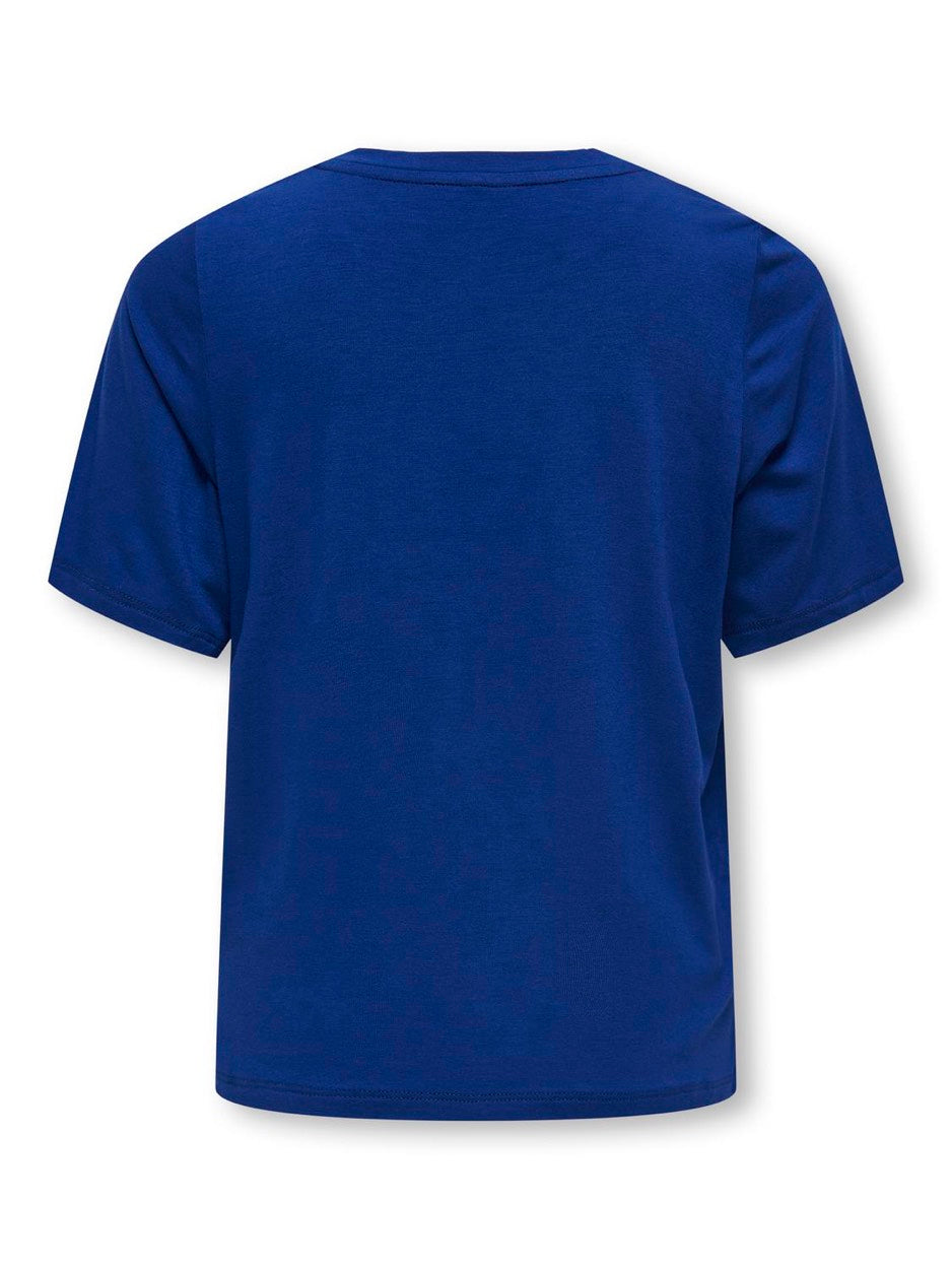 Koglilli Ss O-neck Top - Kobalt