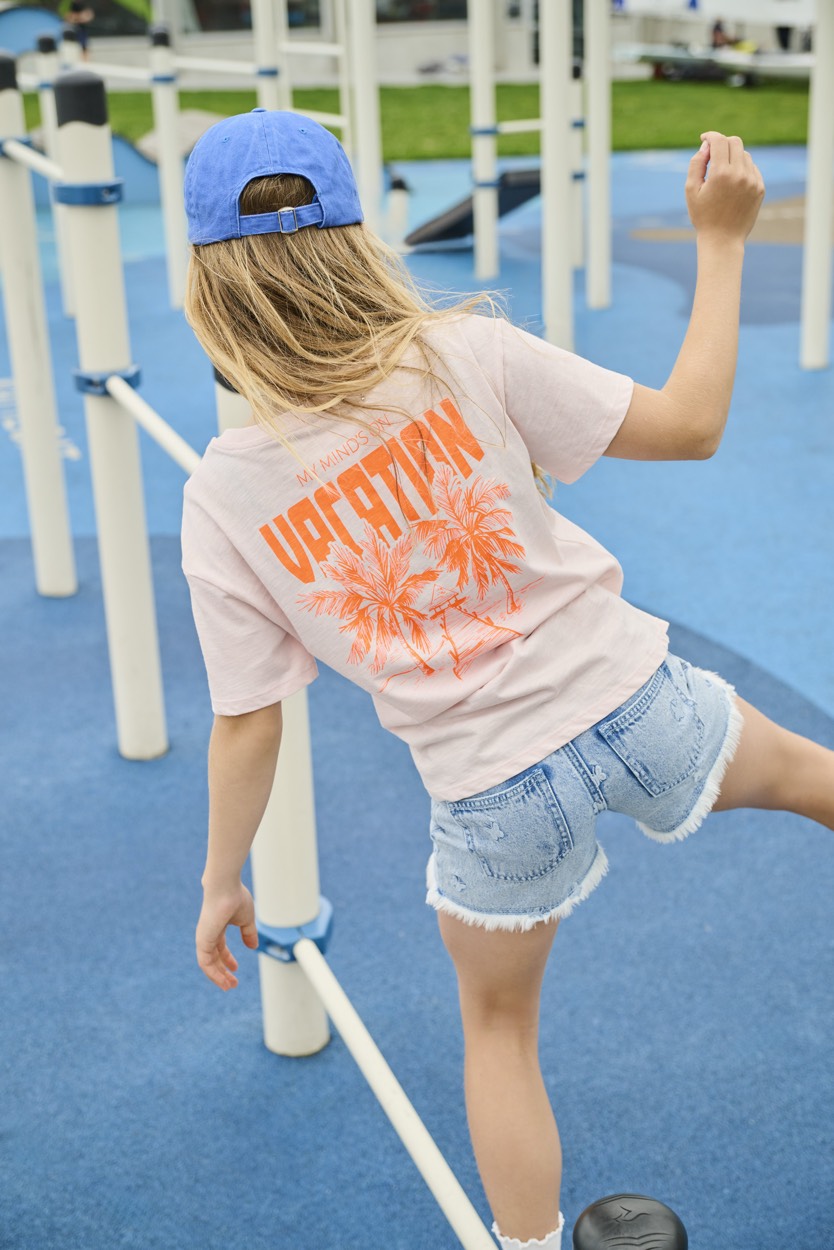 Kogvivienne S/s Loose Vacay Top - Roze