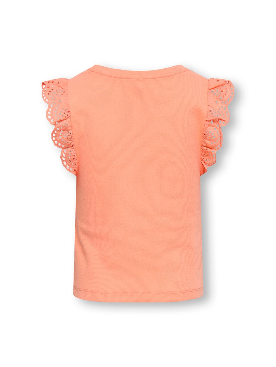 Kogdrea Life S/s Top Jrs Noos - Zalm/peach