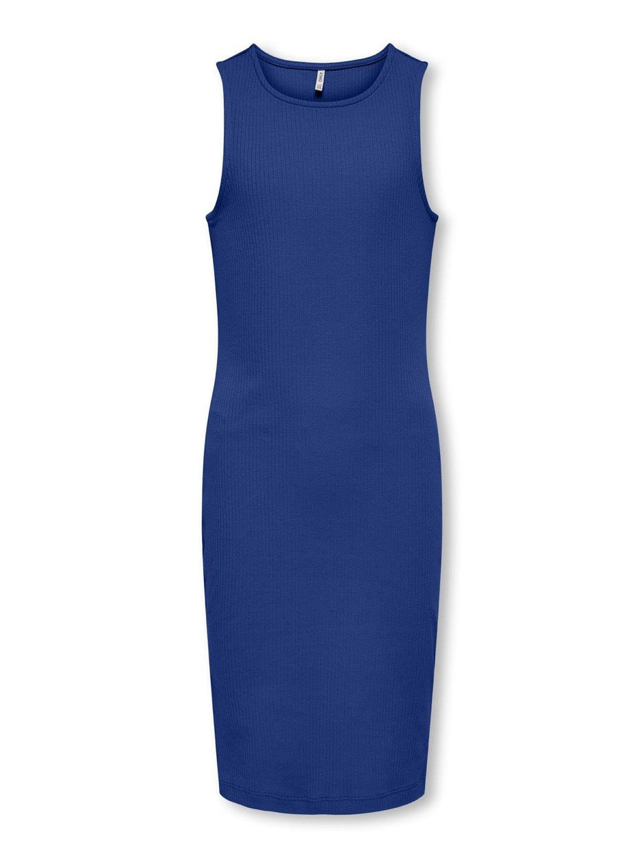 Kogbelfast Life Sl Mide Dress Noos - Kobalt