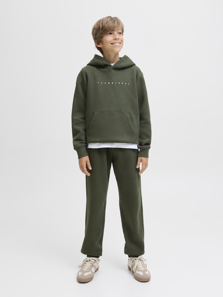 Jpstgordon Jjestar Sweat Pants Gms Jnr - Groen Dessin