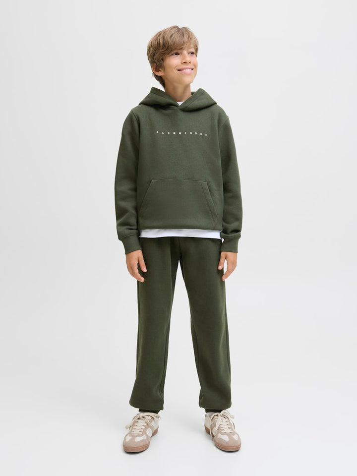 Jpstgordon Jjestar Sweat Pants Gms Jnr - Groen Dessin
