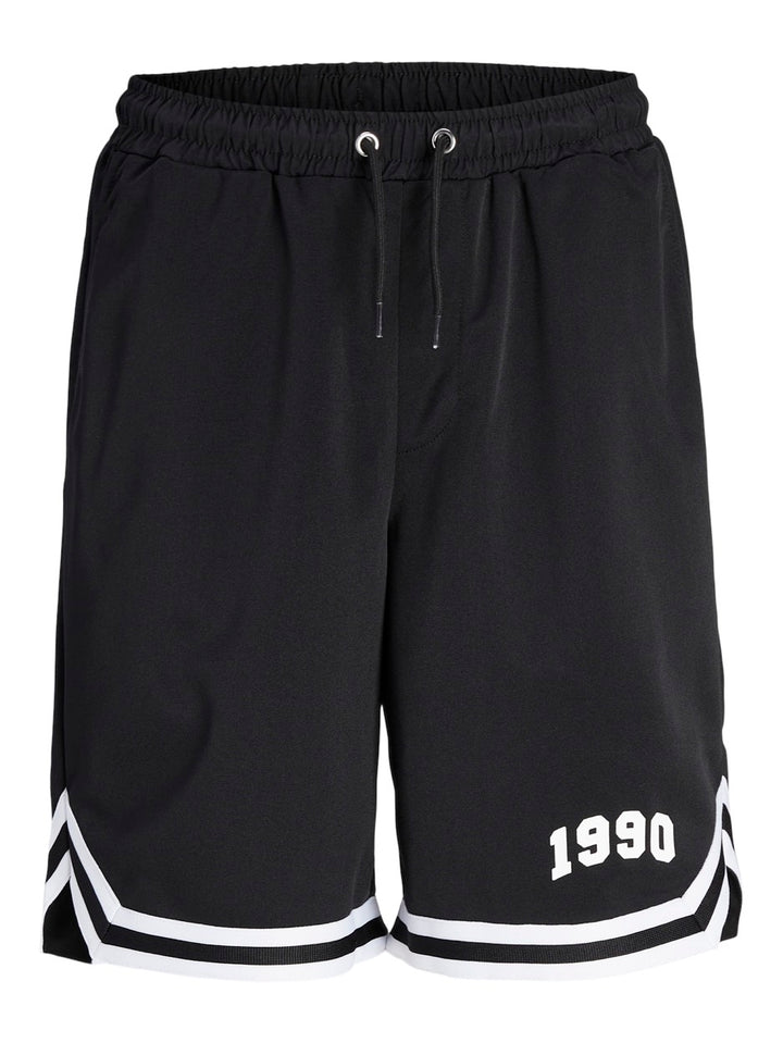 Jpstbill Jjjordan Shorts Nb Jnr - Zwart Dessin