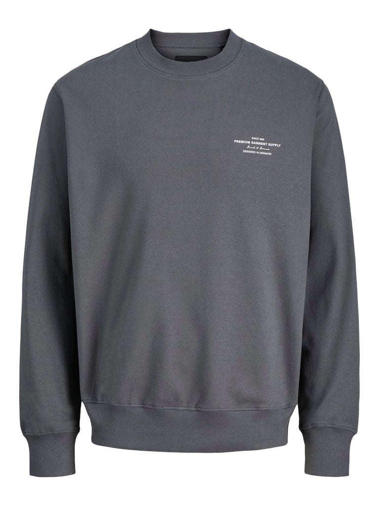Jprblachad Branding Sweat Crew Nec Jnr - Grijs