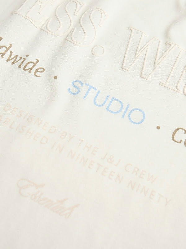 Jjeurban Edge Studio Tee Ss O-neck Jnr - Ecru