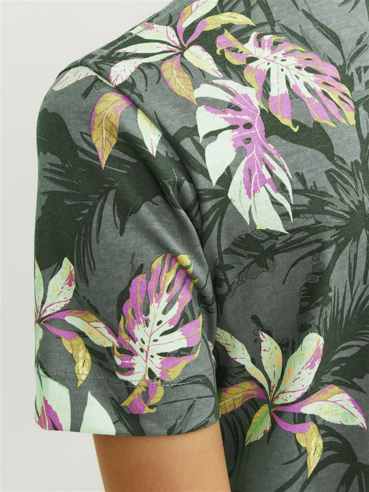 Jortampa Aop Tee Ss Crew Neck Jnr - Groen Dessin