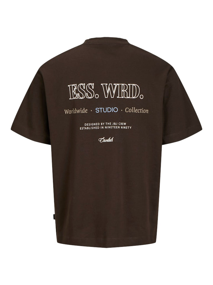 Jjeurban Edge Studio Tee Ss O-neck Jnr - Bruin