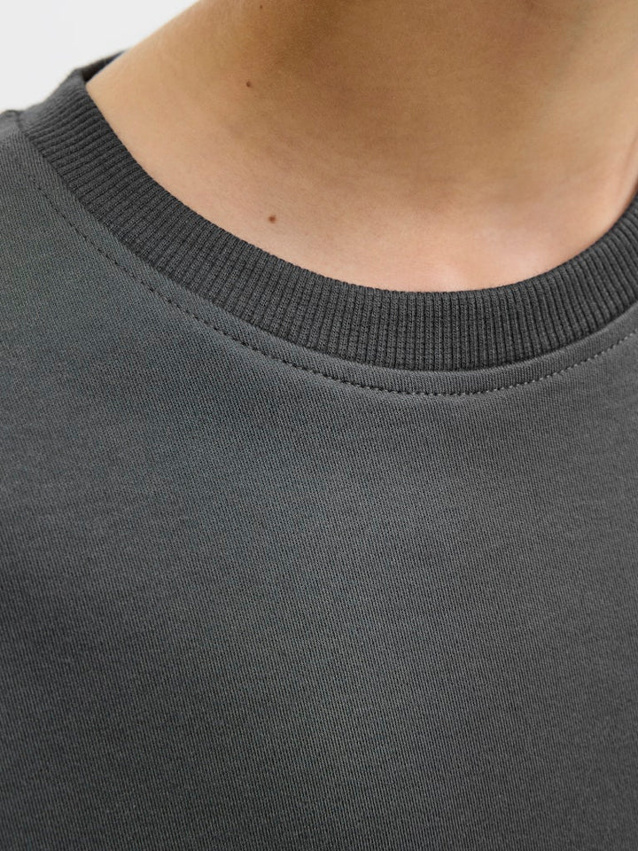 Jprblachad Branding Ss Crew N Tee Jnr - Grijs