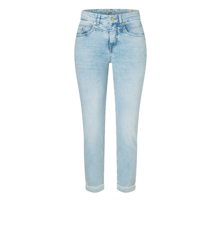 Mac Jeans - Rich Cropped Fringe - Blue Denim