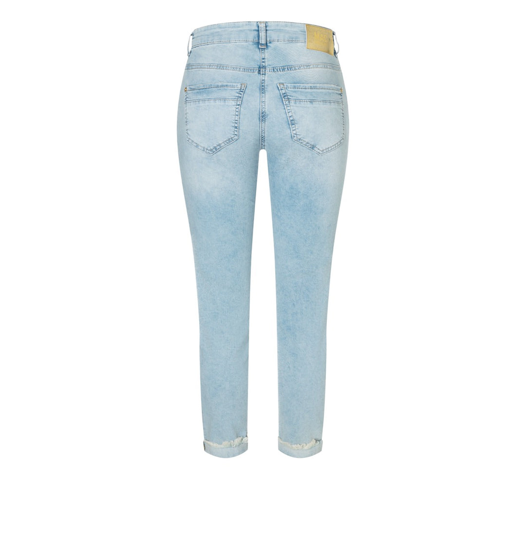 Mac Jeans - Rich Cropped Fringe - Blue Denim