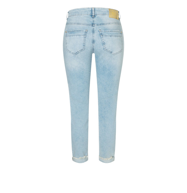 Mac Jeans - Rich Cropped Fringe - Blue Denim