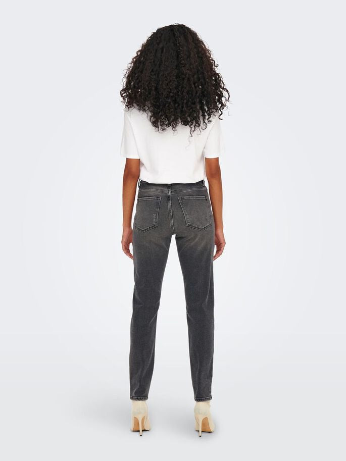 Onlemily Stretch Hw St Ank Cro614 N - Grey Denim