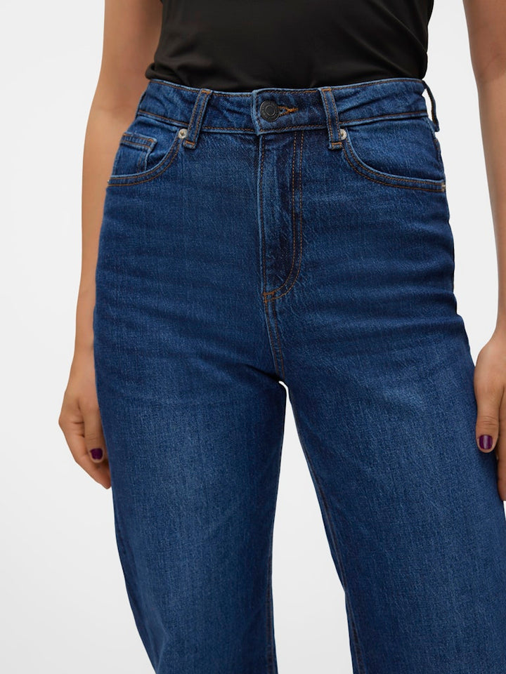 Vmtessa Hr Wide Jeans Ra393 Ga - Blue Denim
