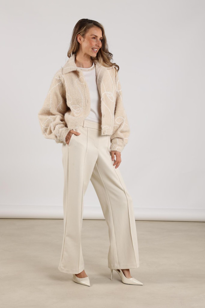 Jill Pants Scuba - Beige