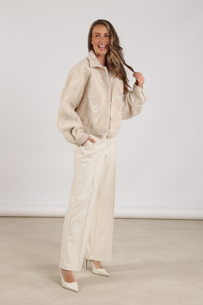 Jill Pants Scuba - Beige