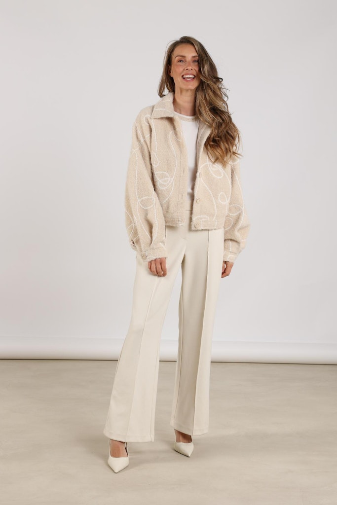 Jill Pants Scuba - Beige