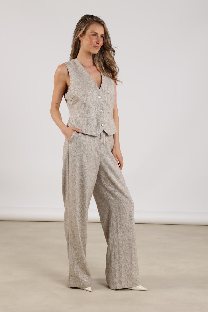 Vera Pants Strass - Zand Dessin