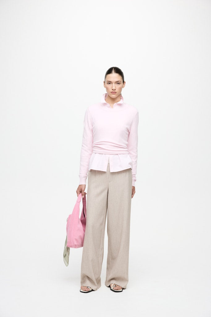 Vivarone Hw Wide Pant - Noos - Zand Dessin