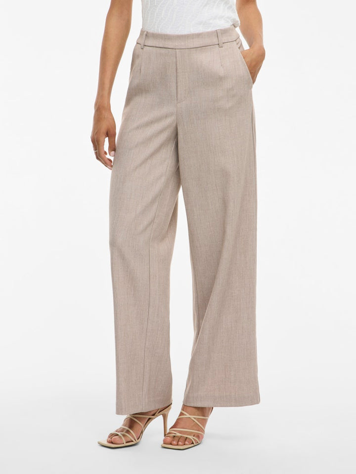 Vivarone Hw Wide Pant - Noos - Zand Dessin