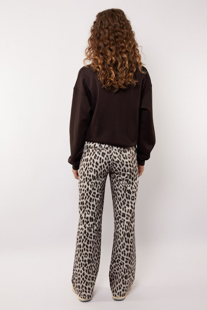 Bindi Pants##8; 014757 Sand/oliv - Ecru Dessin