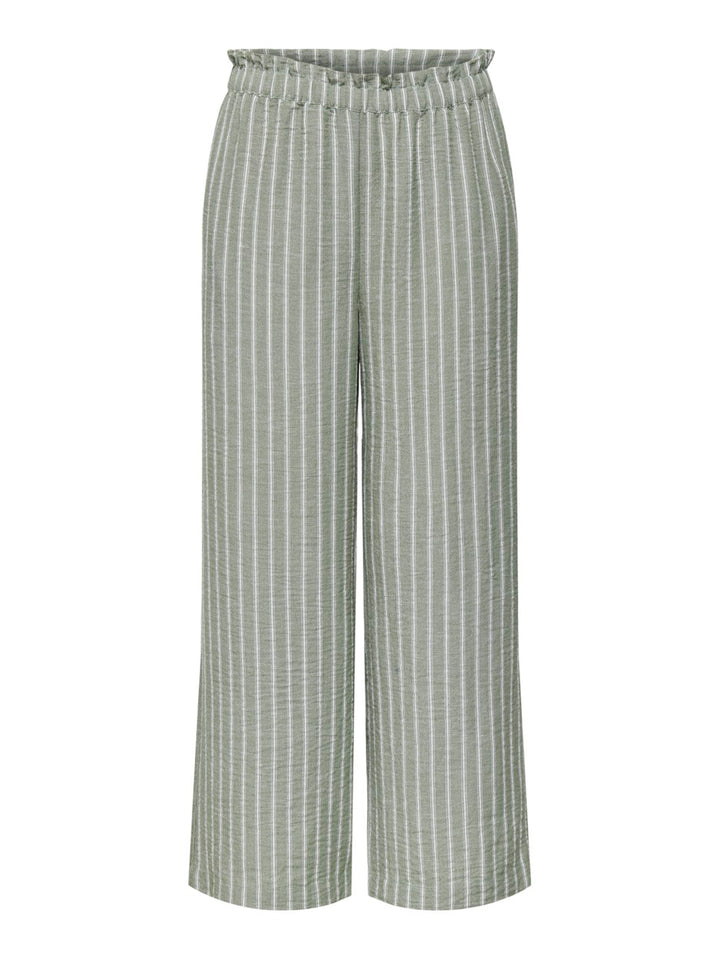 Jdyemilia  H/w Wide Pant Wvn Exp - Groen Dessin