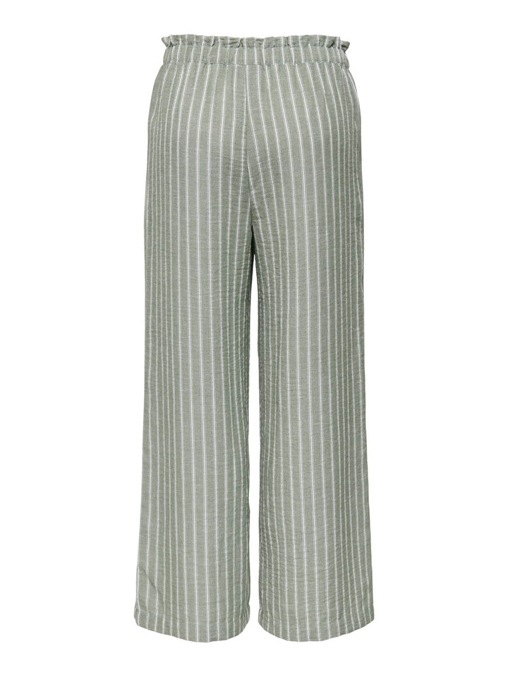Jdyemilia  H/w Wide Pant Wvn Exp - Groen Dessin