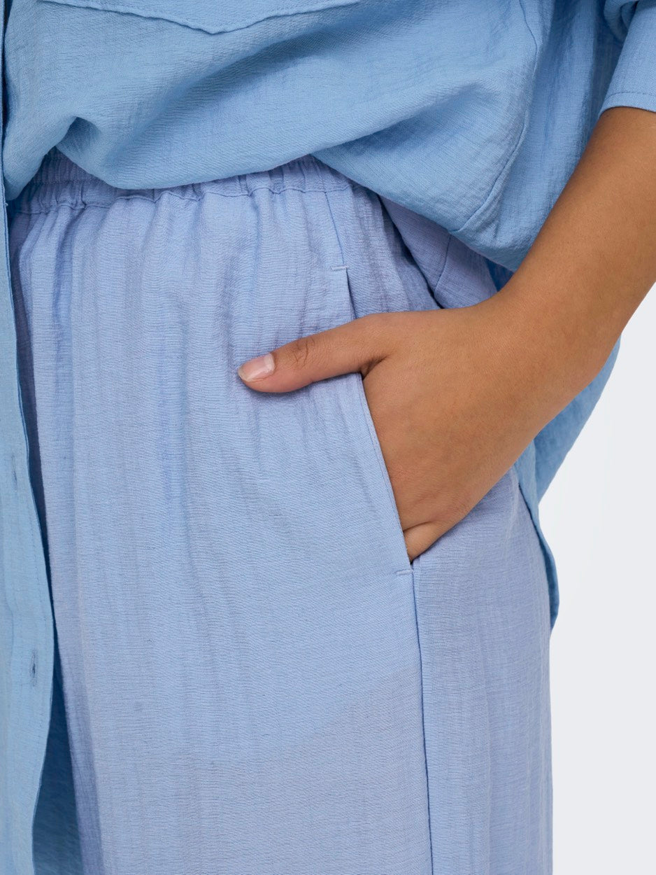 Onltania Life Hw Pull-up Pant Wvn - Lichtblauw