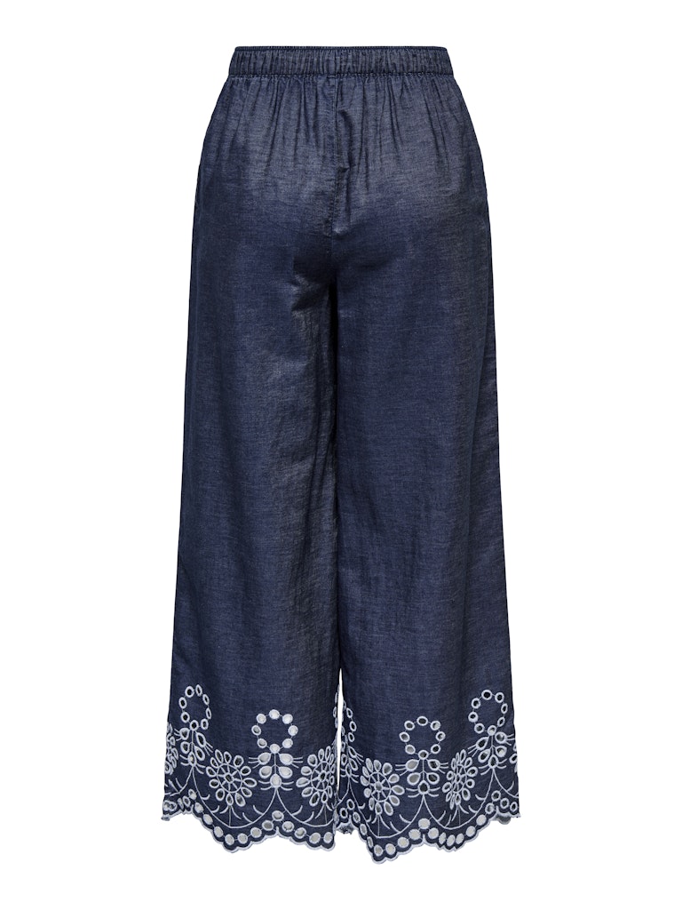 Jdymargot Bille Hw Embr Ank Pant Wvn - Blue Denim