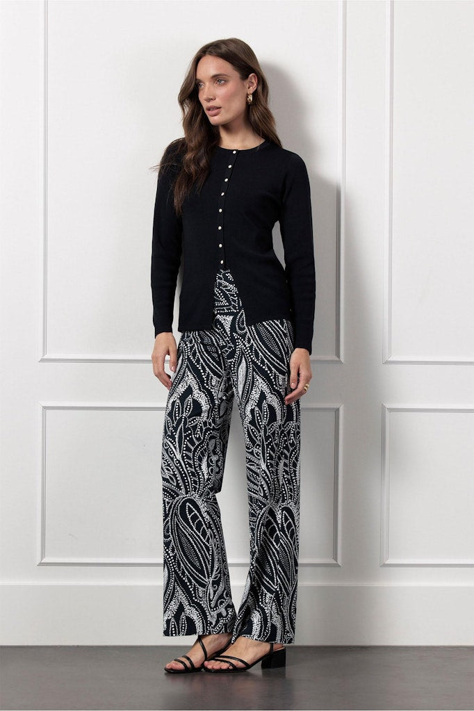 Marilon Summer Dot Trousers - Blauw Dessin