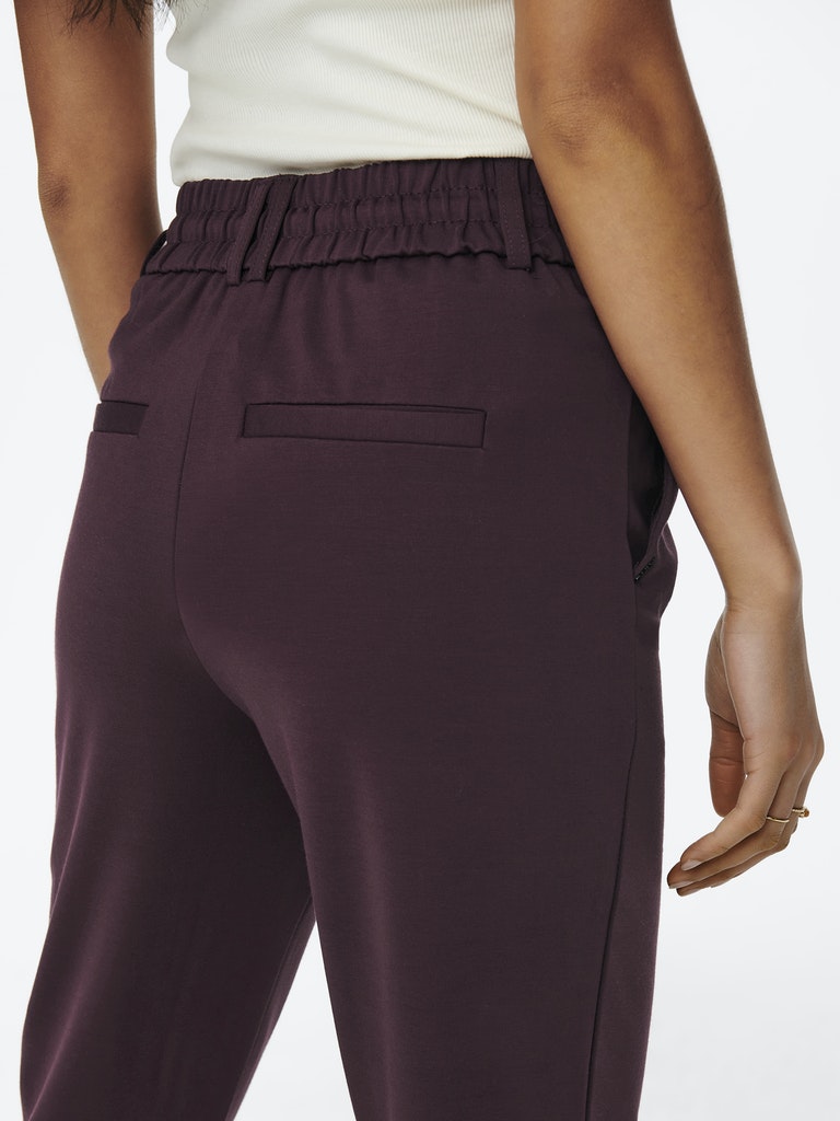 Onlpoptrash Life Easy Col Pant Pnt Noos - Bordeaux