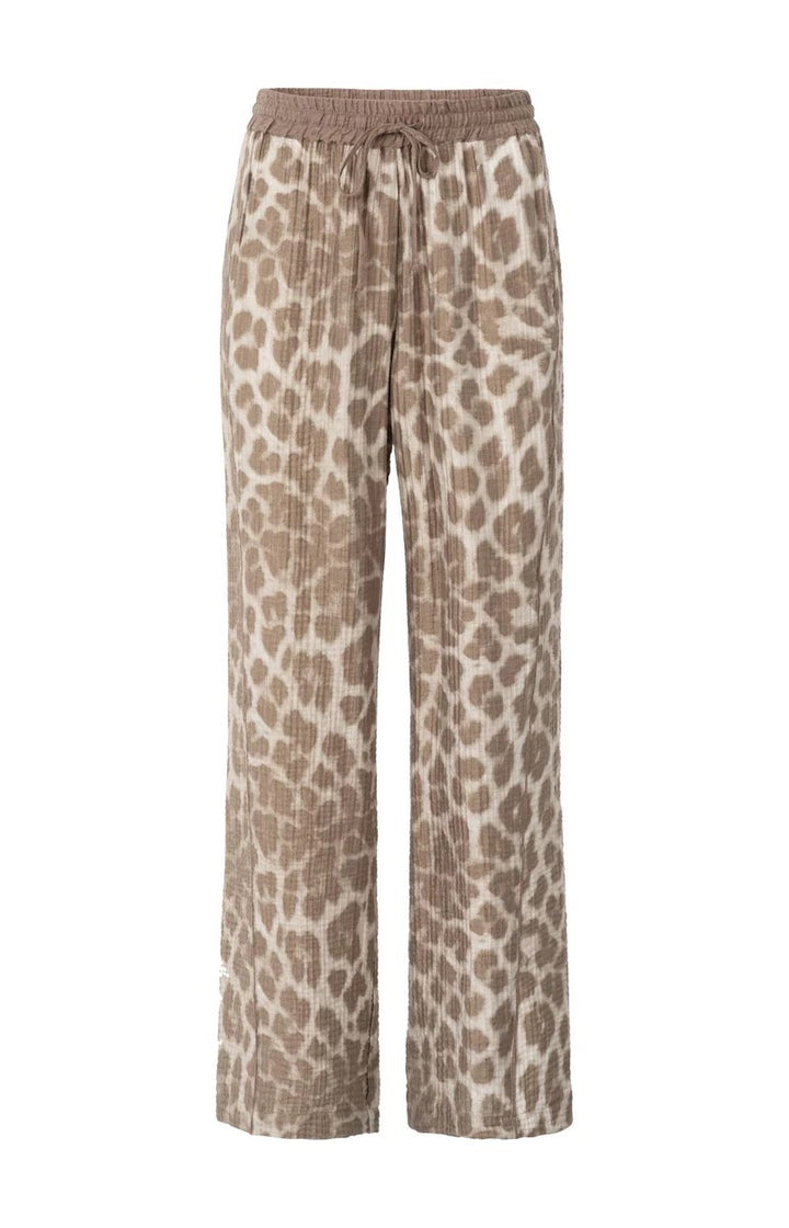 Leopard Print Trousers - Bruin Dessin