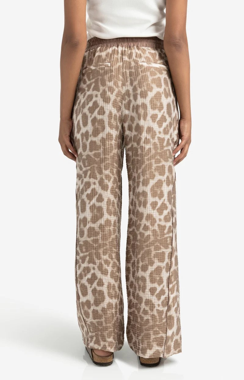 Leopard Print Trousers - Bruin Dessin