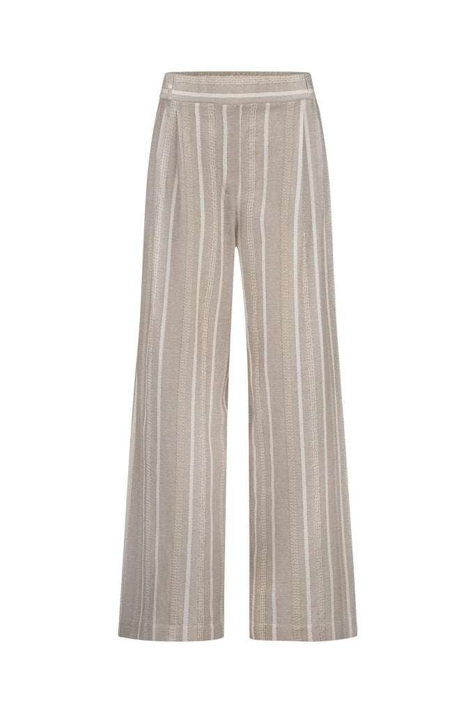 Fardeau Gold Stripe Trousers - Bruin Dessin