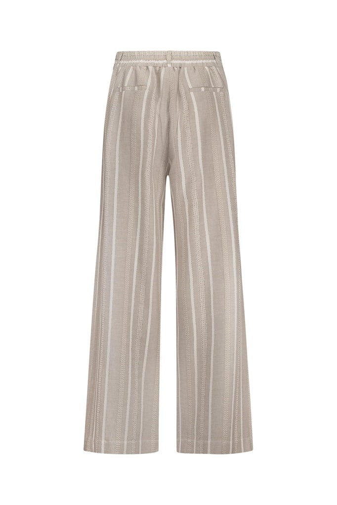 Fardeau Gold Stripe Trousers - Bruin Dessin