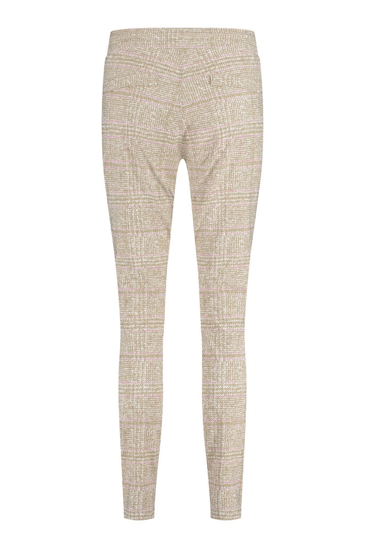 Downstairs Bonded Check Trousers - Bruin Dessin