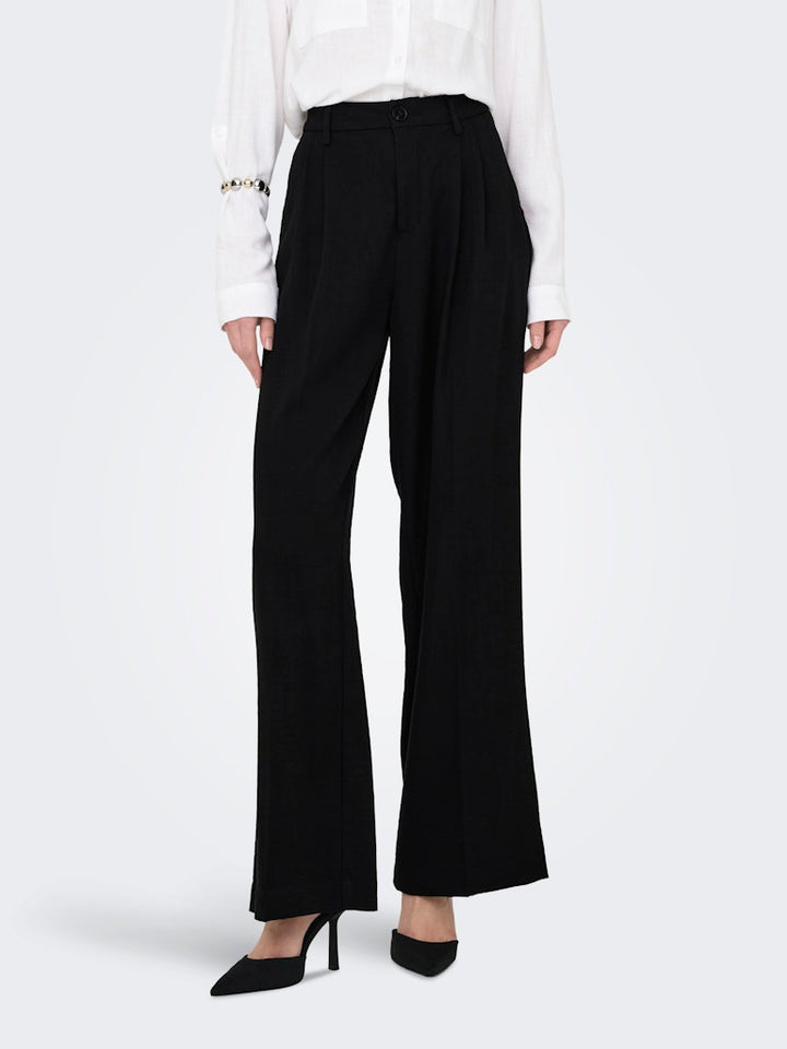 Jdyriver Hw Wide Pant Lr - Zwart