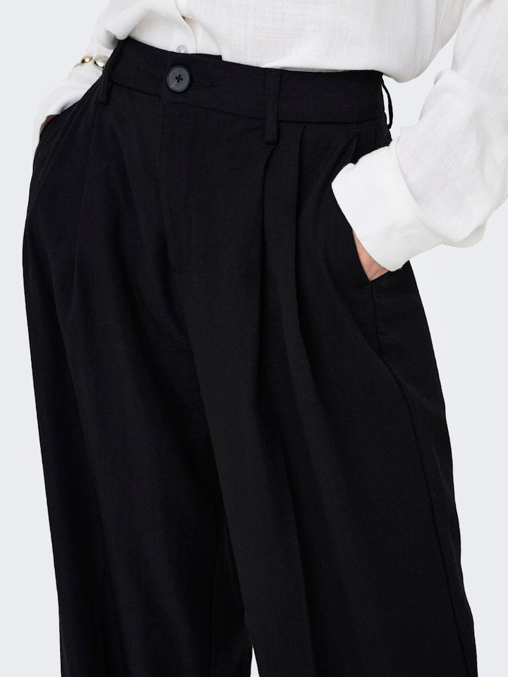 Jdyriver Hw Wide Pant Lr - Zwart