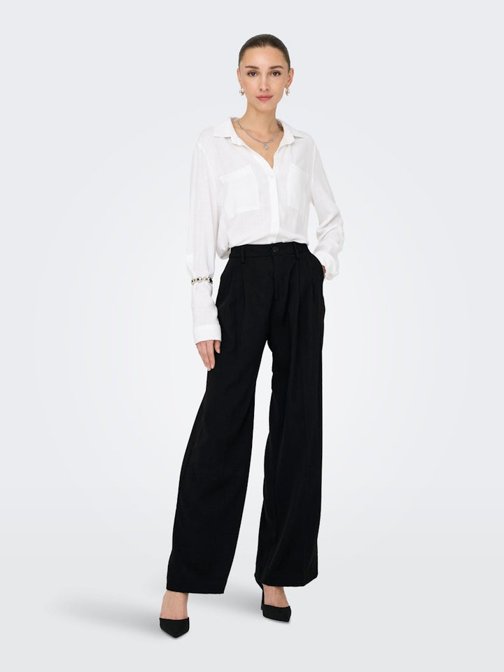 Jdyriver Hw Wide Pant Lr - Zwart