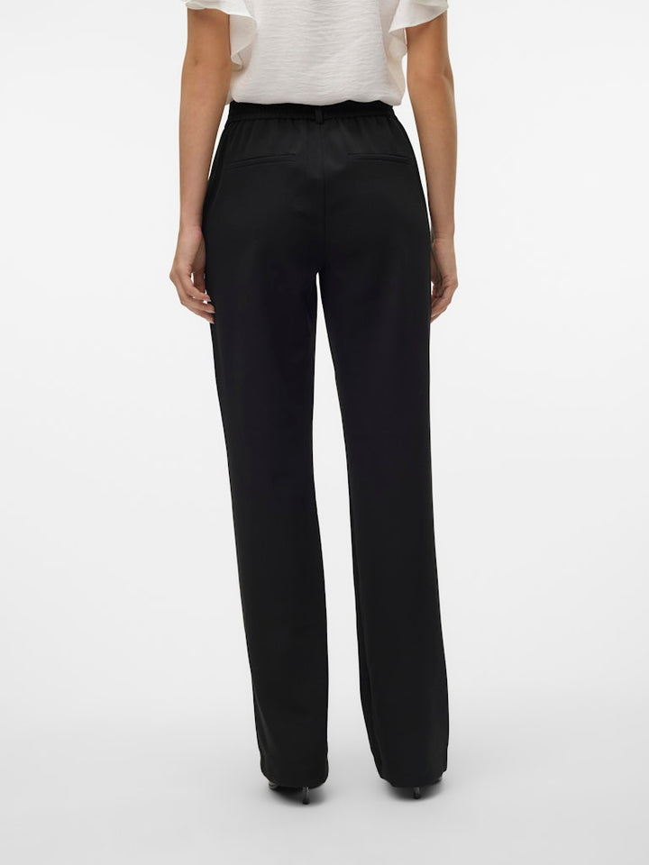 Vmmaya Mw Straight Solid Pant Noos - Zwart